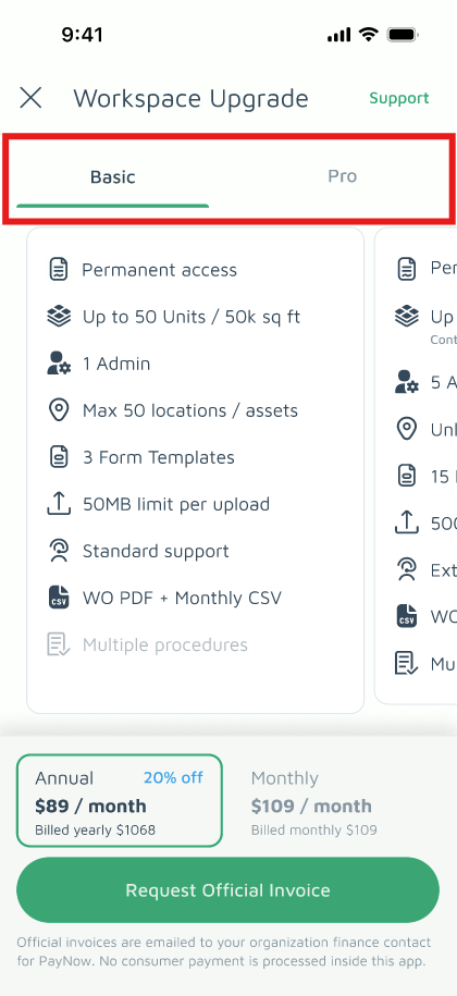 Basementgrid Upgrade Workspace